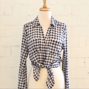 Ghingam Navy Button Up Shirt